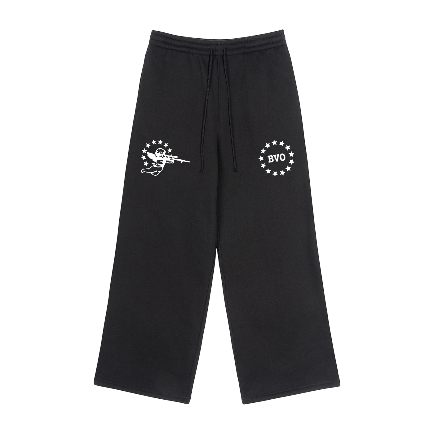 BVO® FOR PRES STRAIGHT-LEG SWEATPANTS [BLACK]