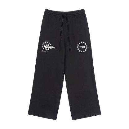 BVO® FOR PRES STRAIGHT-LEG SWEATPANTS [BLACK]