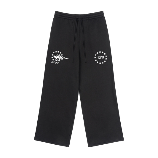 BVO® FOR PRES STRAIGHT-LEG SWEATPANTS [BLACK]