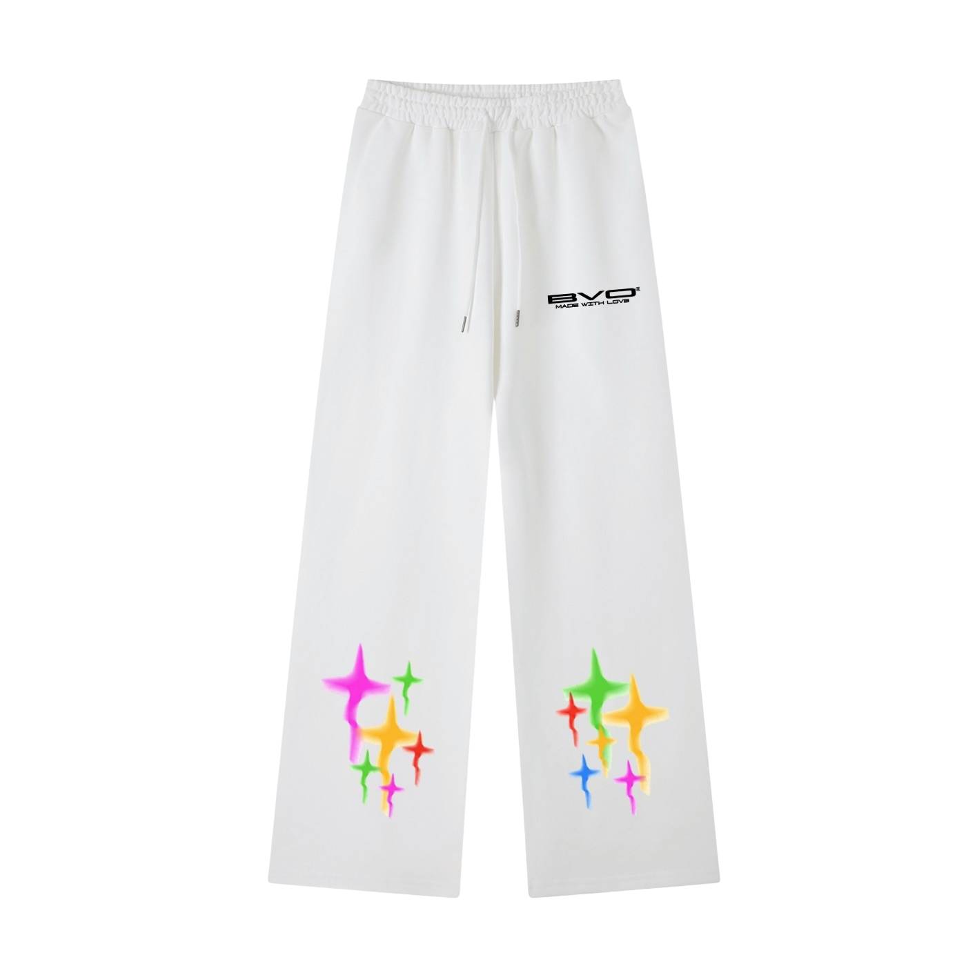 WMNS MADE WITH LOVE STRAIGHT-LEG SWEATPANTS [WHITE]