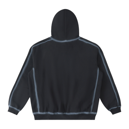 BVO® OVAL LOGO HOODIE [BLACK]