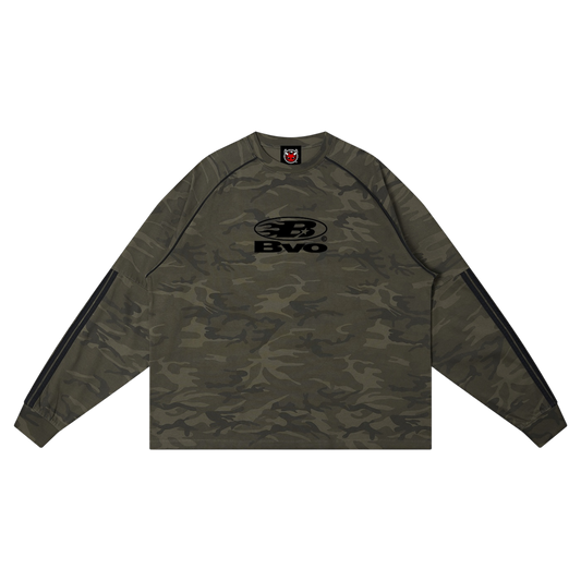 STAPLE LOGO© TAPED LS TEE [WOODLAND CAMO]