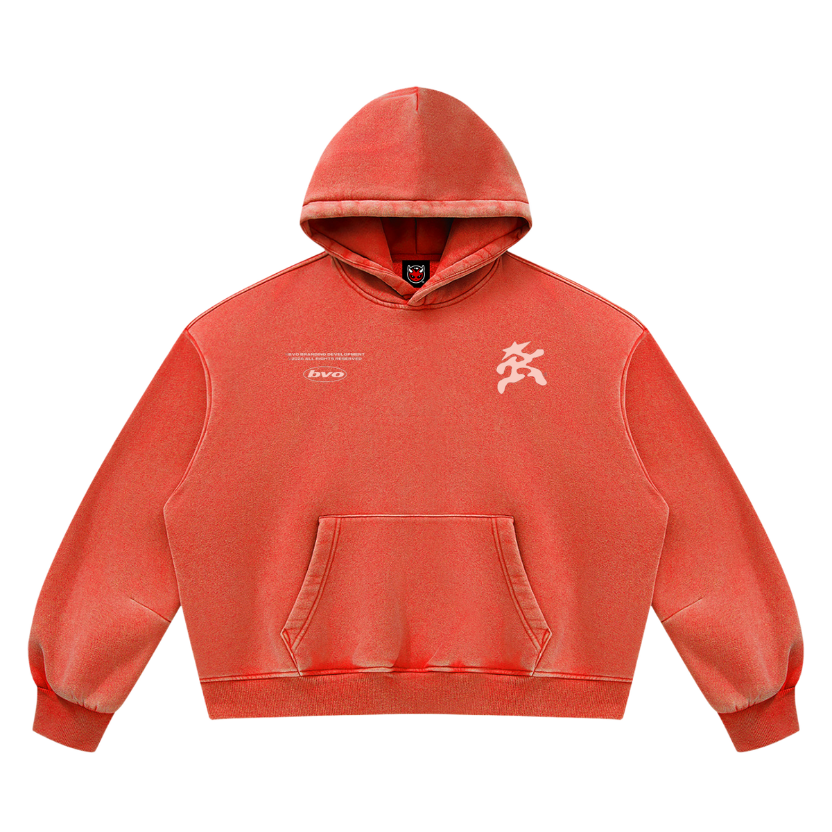 BVO® STARWALKER HOODIE [WASHED RED]