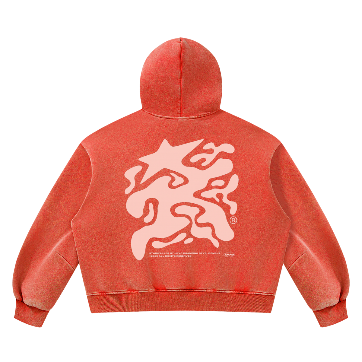 BVO® STARWALKER HOODIE [WASHED RED]