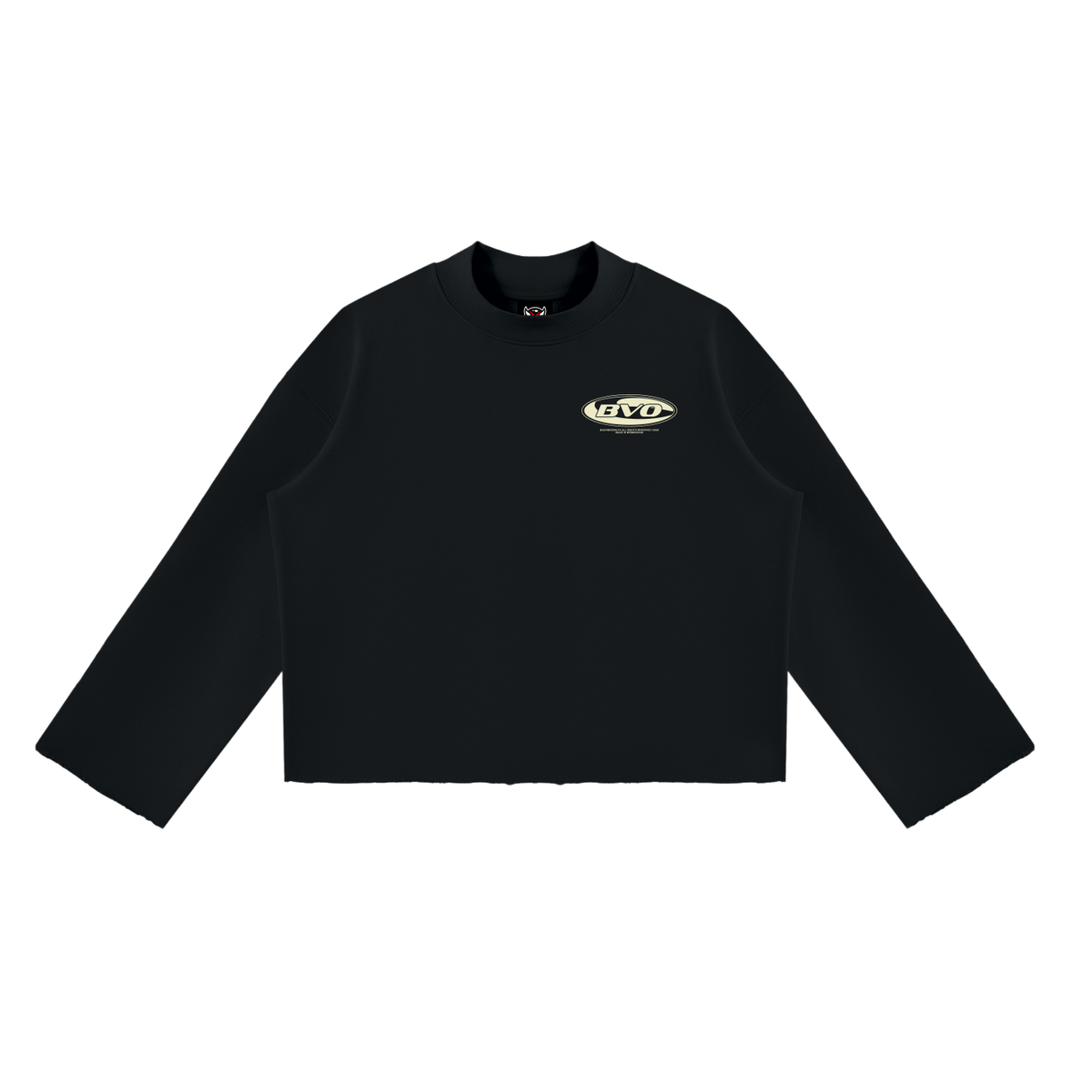 BVO® INDUSTRIAL MOCK NECK SWEATSHIRT [BLACK]
