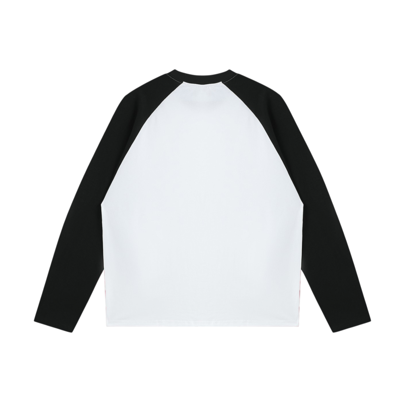 NEON LOGO COLOR-BLOCKED RAGLAN LS TEE [WHITE/BLACK]