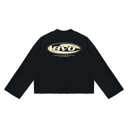 BVO® INDUSTRIAL MOCK NECK SWEATSHIRT [BLACK]