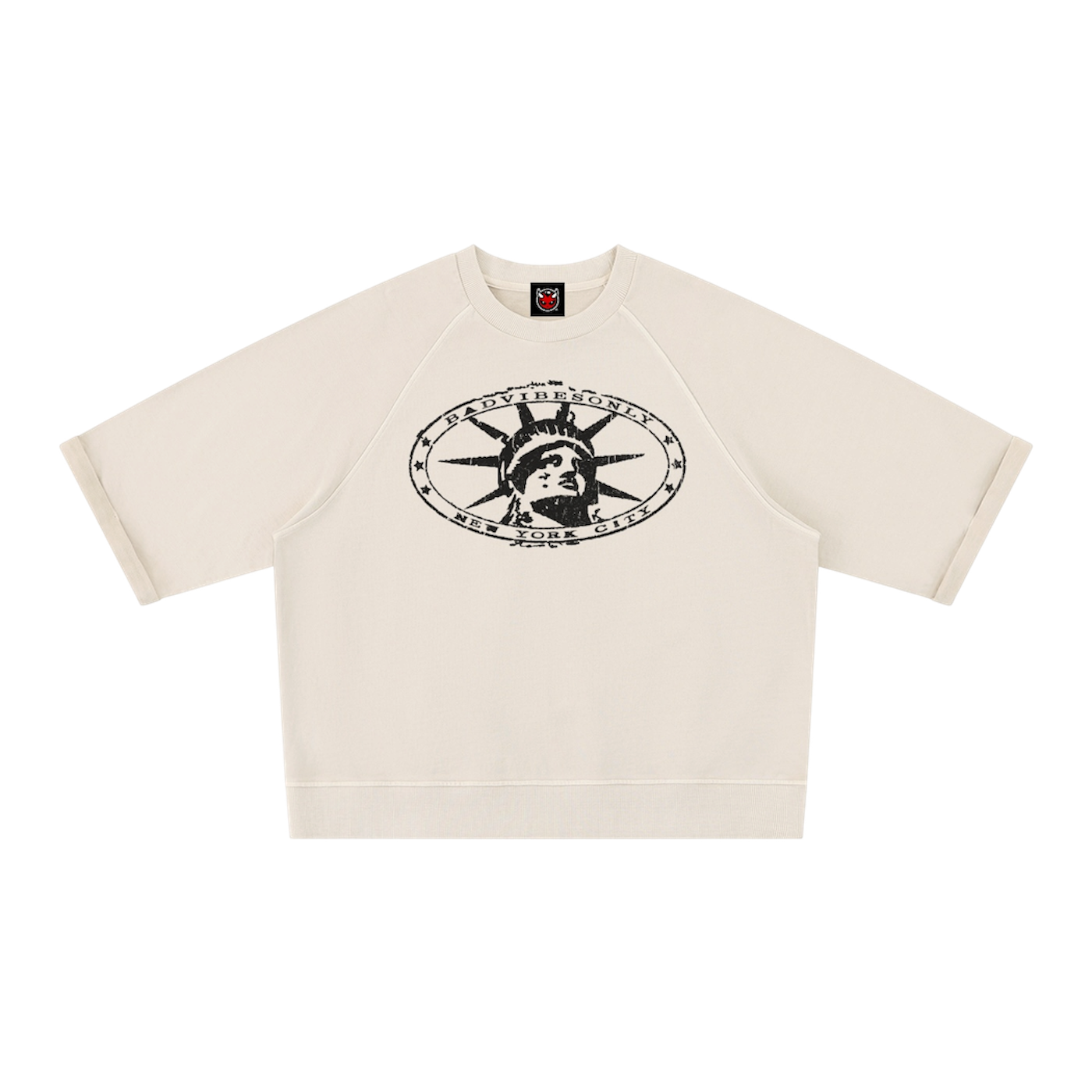 BVO® LIBERTY SHORT SLEEVE SWEATSHIRT [APRICOT]