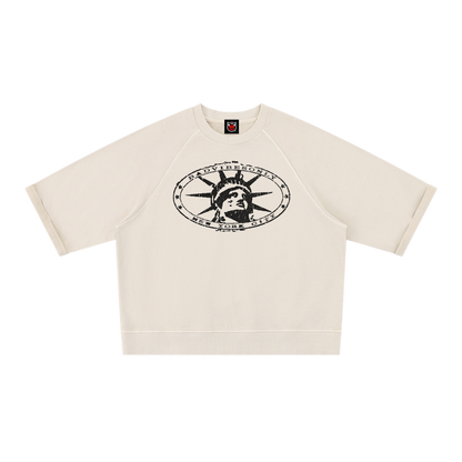 BVO® LIBERTY SHORT SLEEVE SWEATSHIRT [APRICOT]