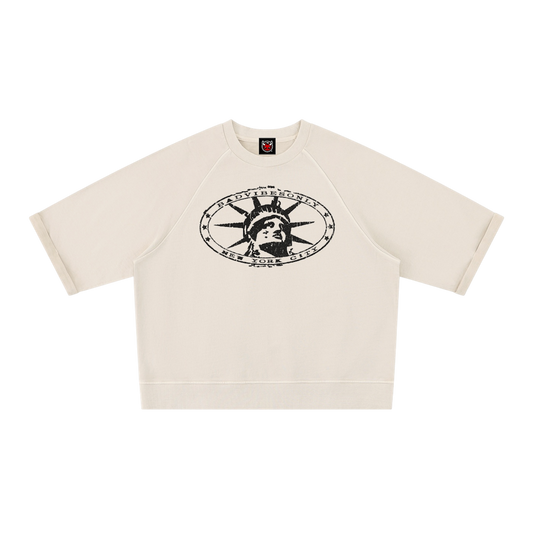 BVO® LIBERTY SHORT SLEEVE SWEATSHIRT [APRICOT]