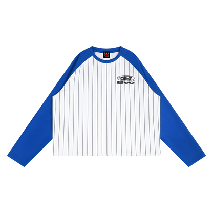 STAPLE LOGO© JERSEY LS TEE [WHITE/BLUE]