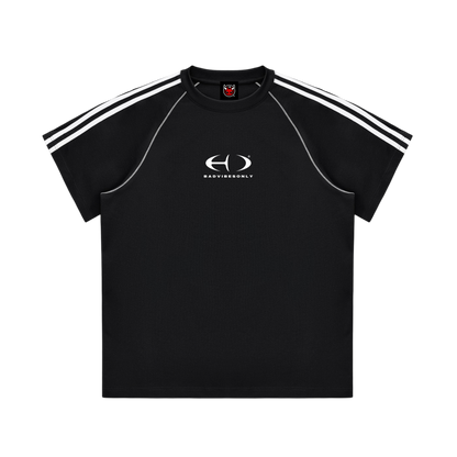BVO® FUSION LOGO STRIPED TEE [BLACK]