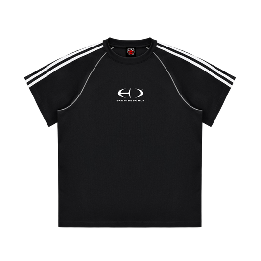 BVO® FUSION LOGO STRIPED TEE [BLACK]