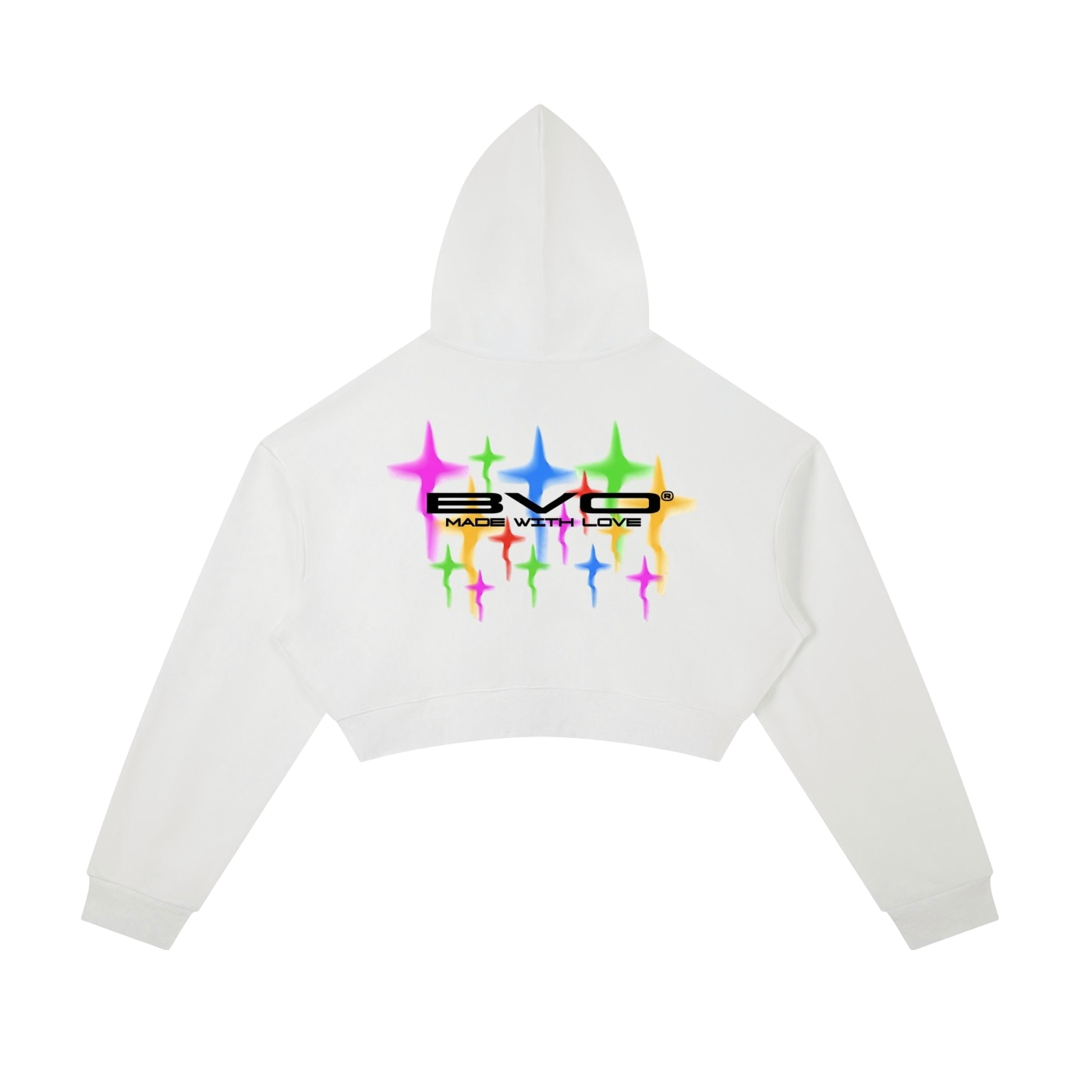 WMNS MADE WITH LOVE CROPPED ZIP HOODIE [WHITE]