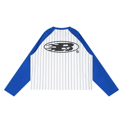 STAPLE LOGO© JERSEY LS TEE [WHITE/BLUE]