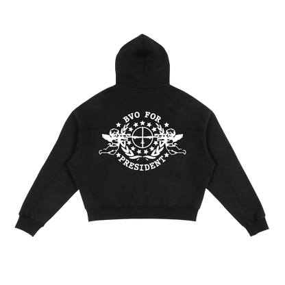 BVO® FOR PRES ZIP HOODIE [BLACK]