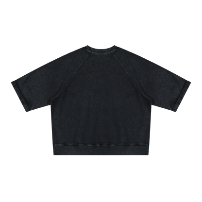 BVO® LIBERTY SHORT SLEEVE SWEATSHIRT [BLACK]