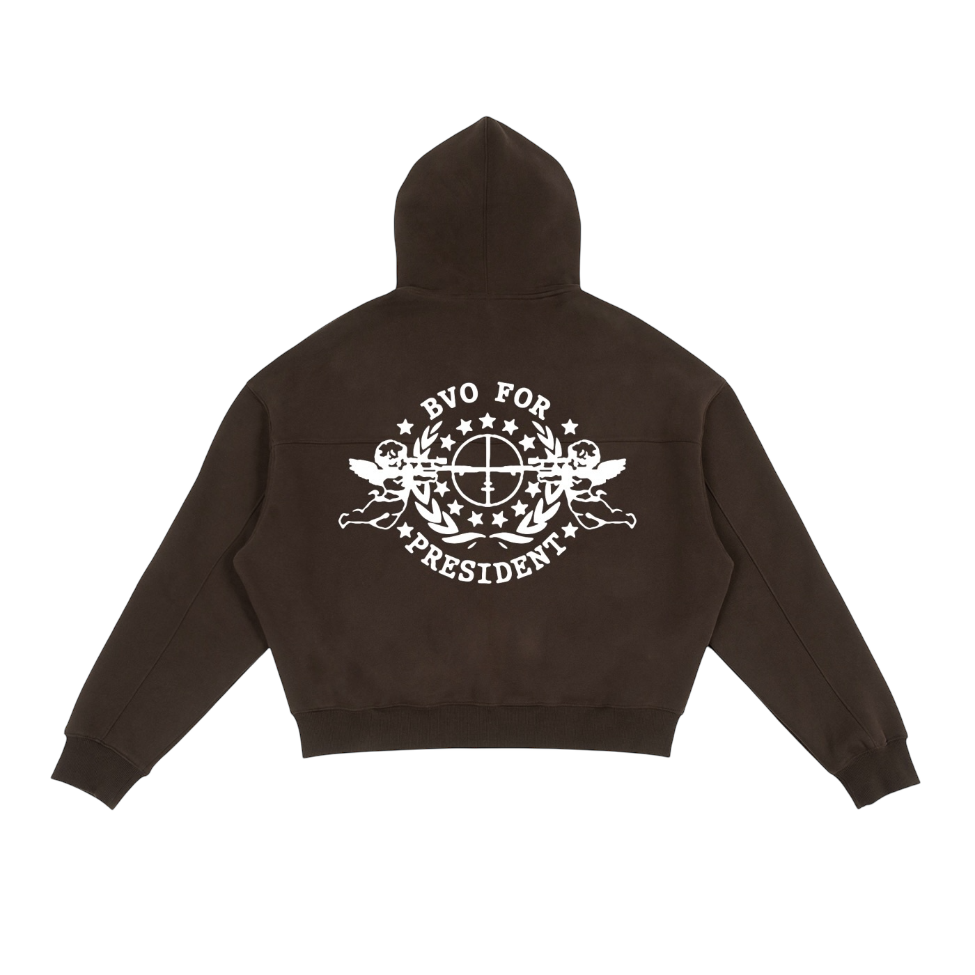 BVO® FOR PRES ZIP HOODIE [BROWN]