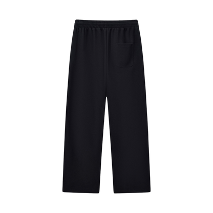 BVO® FUSION LOGO CURVED STRIPED STRAIGHT-LEG SWEATPANTS [BLACK]