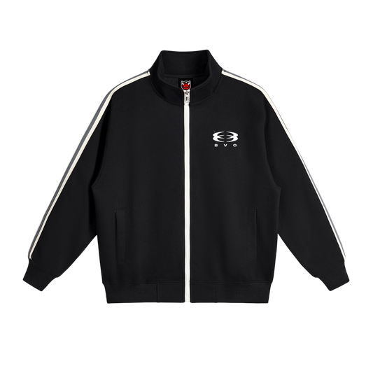 UNITY LOGO® SIDE-STRIPE COLLAR JACKET [BLACK]