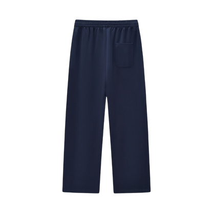 BVO® FUSION LOGO CURVED STRIPED STRAIGHT-LEG SWEATPANTS [NAVY BLUE]