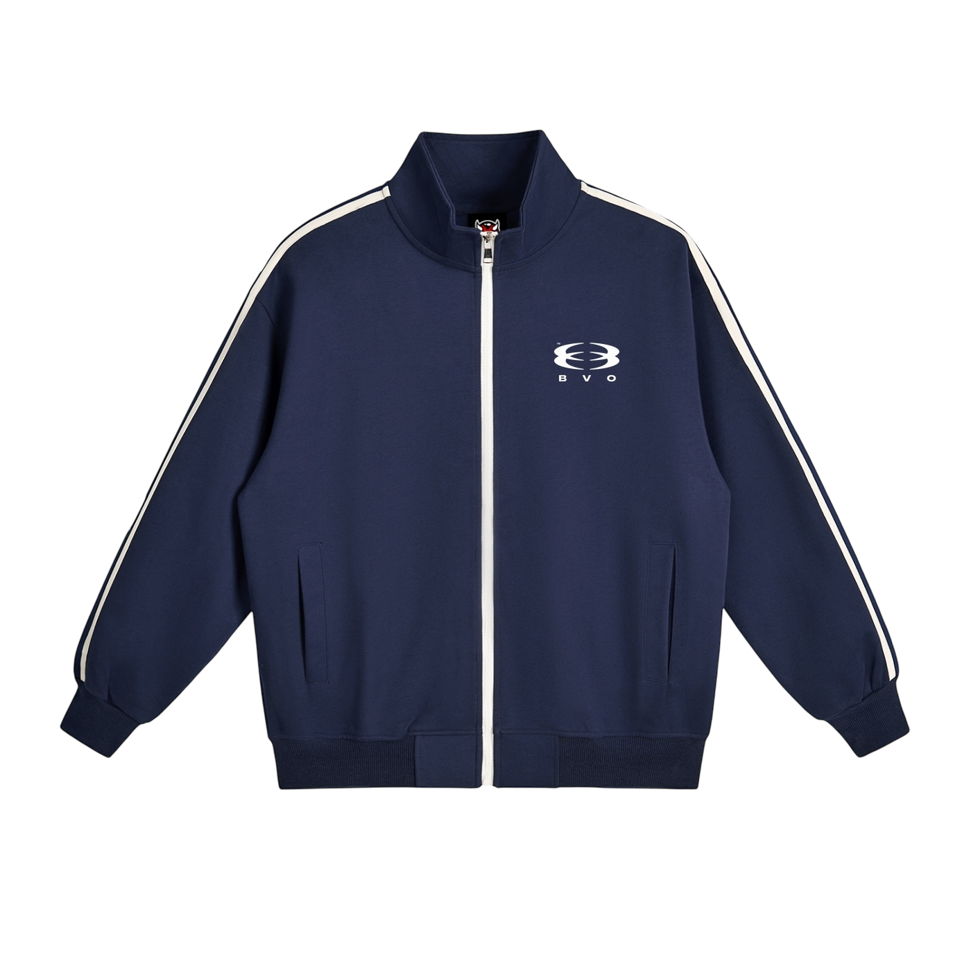 UNITY LOGO® SIDE-STRIPE COLLAR JACKET [NAVY BLUE]