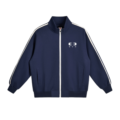 UNITY LOGO® SIDE-STRIPE COLLAR JACKET [NAVY BLUE]