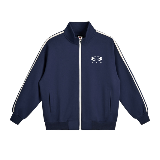 UNITY LOGO® SIDE-STRIPE COLLAR JACKET [NAVY BLUE]