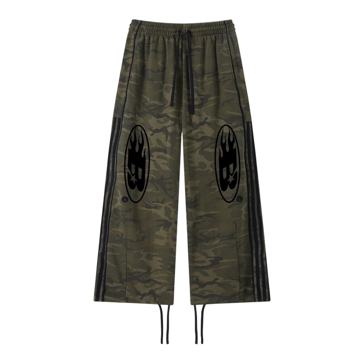 STAPLE LOGO© WIDE-LEG TAPED SWEATPANTS [WOODLAND CAMO]