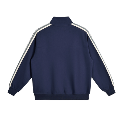 UNITY LOGO® SIDE-STRIPE COLLAR JACKET [NAVY BLUE]