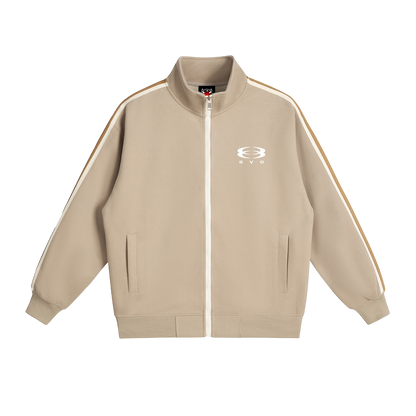 UNITY LOGO® SIDE-STRIPE COLLAR JACKET [BEIGE]