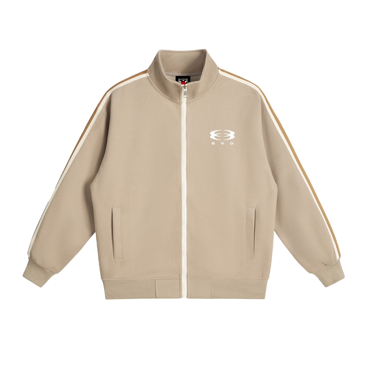 UNITY LOGO® SIDE-STRIPE COLLAR JACKET [BEIGE]