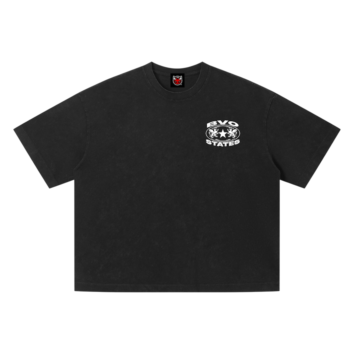 BVO® STATES VINTAGE WASH TEE [BLACK]