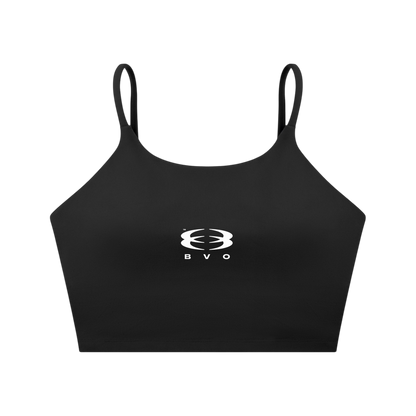 WMNS UNITY LOGO® SPAGHETTI STRAP YOGA SPORTS BRA [BLACK]