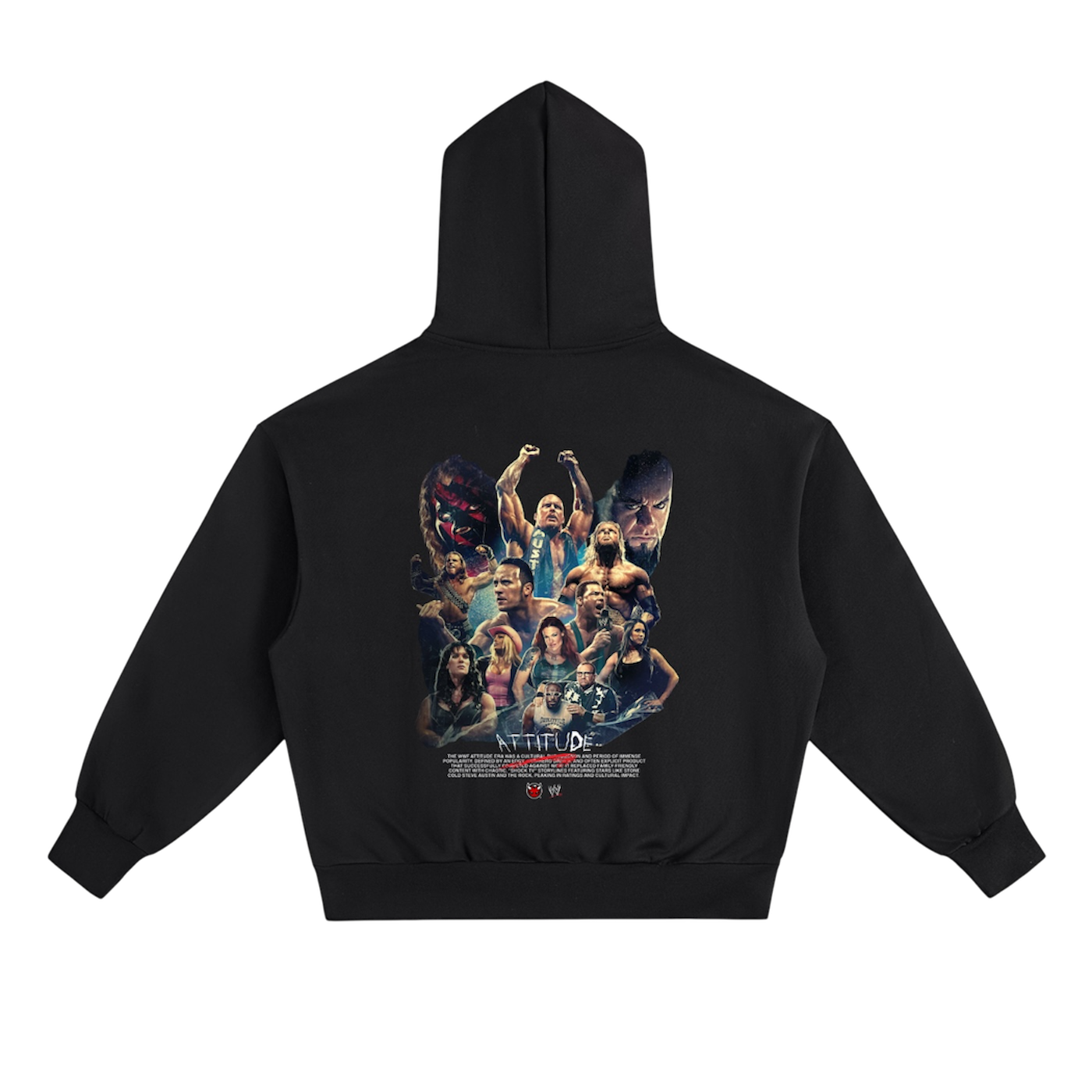 BVO® X WWE™ ATTITUDE HOODIE [BLACK]