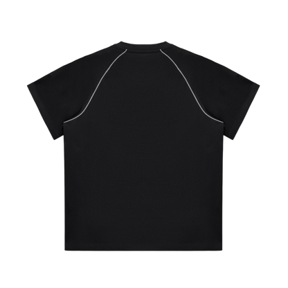 BVO® FUSION LOGO STRIPED TEE [BLACK]