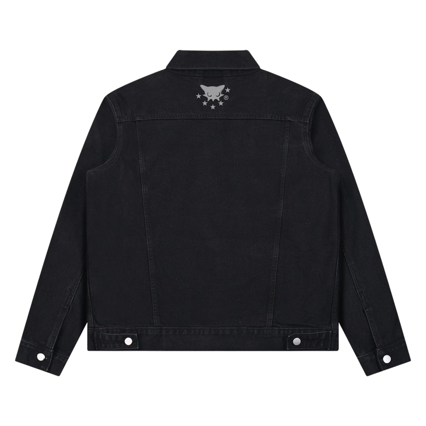 BVO® DENIM STARS VINTAGE WASH JACKET [BLACK]