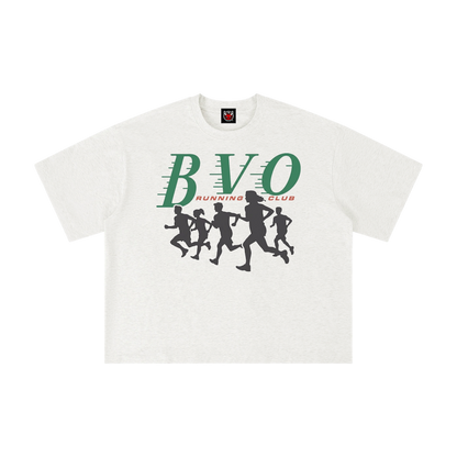 BVO® RUNNING CLUB TEE [HEATHER GREY]
