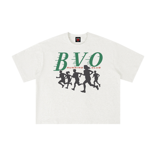BVO® RUNNING CLUB TEE [HEATHER GREY]