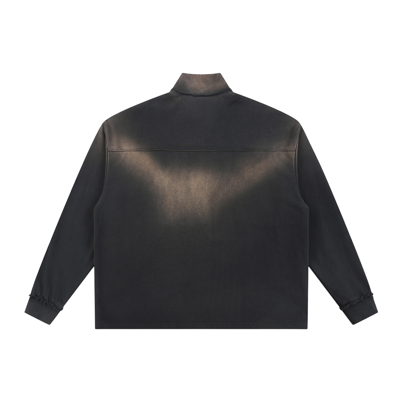 WORKWEAR LOGO QUARTER-ZIP SWEATSHIRT [BLACK]