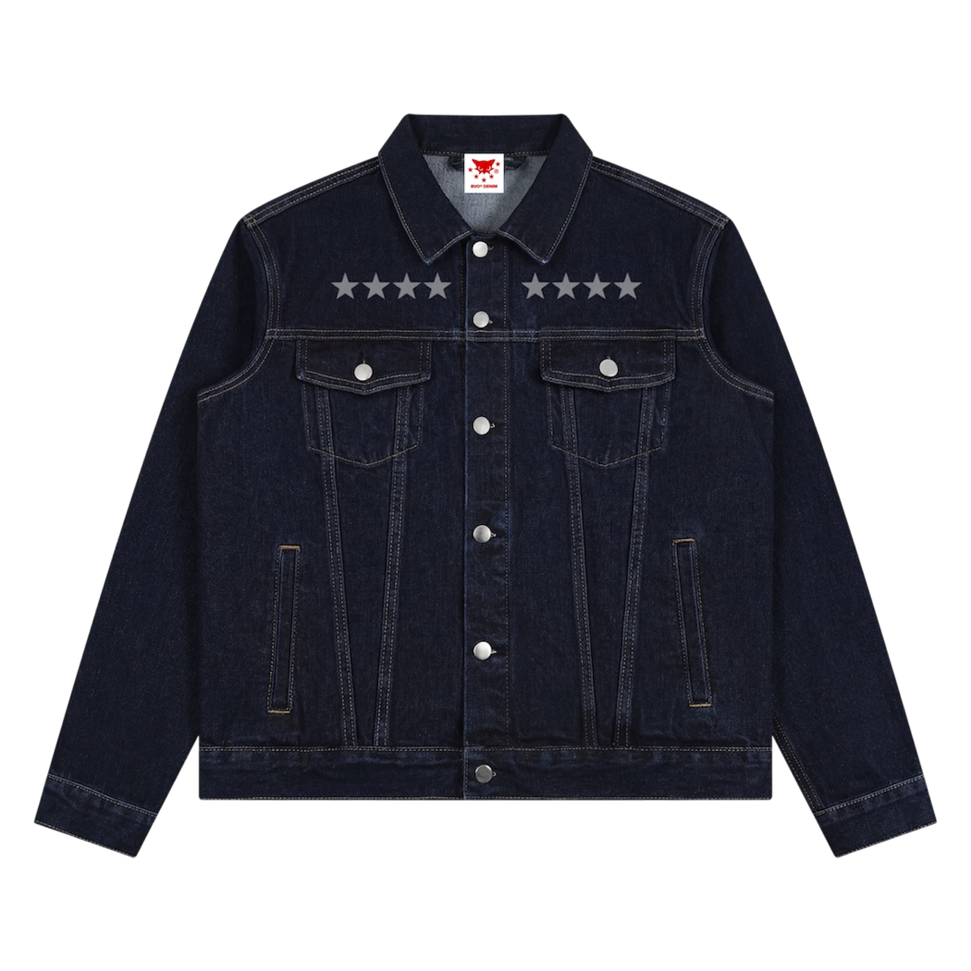 BVO® DENIM STARS VINTAGE WASH JACKET [NAVY BLUE]