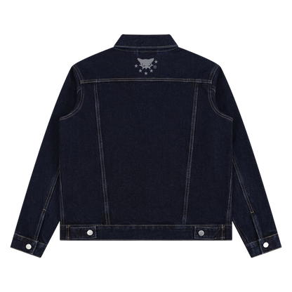 BVO® DENIM STARS VINTAGE WASH JACKET [NAVY BLUE]