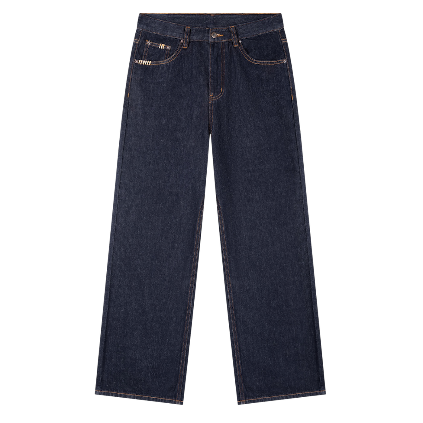 BVO® DENIM HEAVYWEIGHT STRAIGHT LEG JEANS [NAVY BLUE]