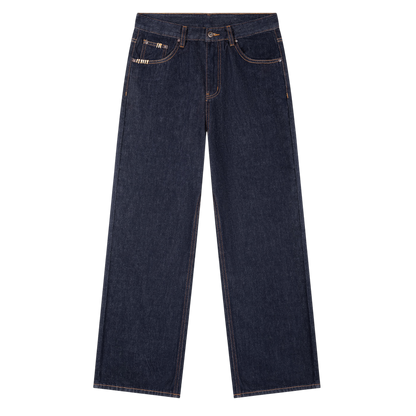 BVO® DENIM HEAVYWEIGHT STRAIGHT LEG JEANS [NAVY BLUE]