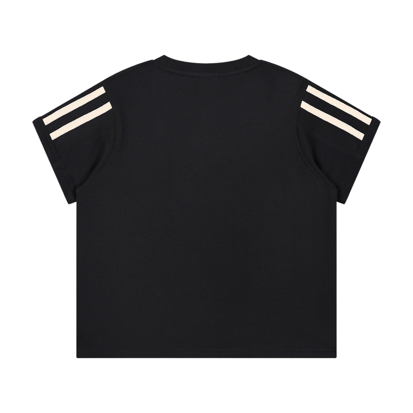 WMNS UNITY LOGO® VARSITY STRIPE TEE [BLACK]