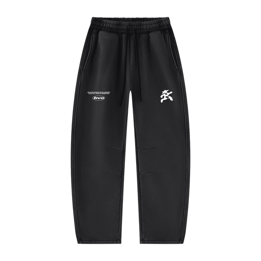 BVO® STARWALKER BARREL LEG SWEATPANTS [BLACK]