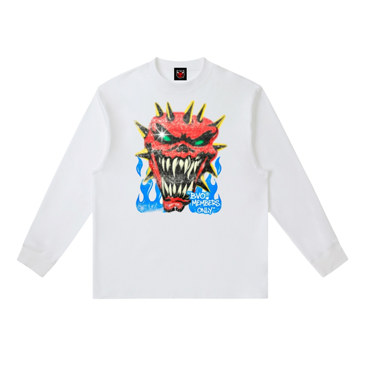 BVO® MEMBERS ONLY LS TEE [WHITE]