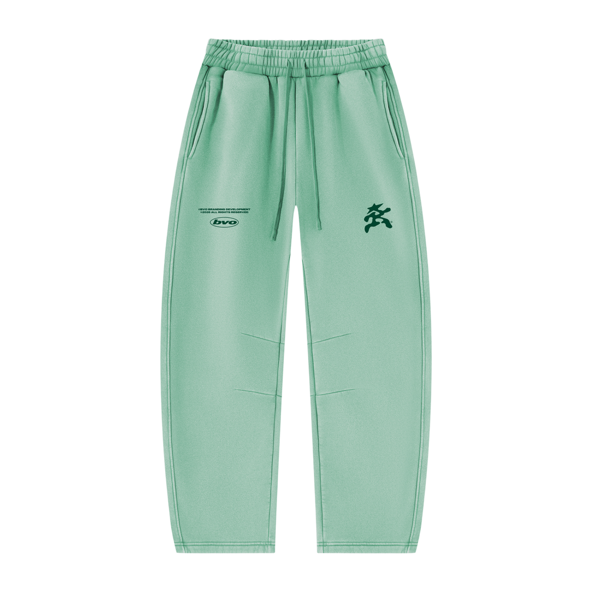 BVO® STARWALKER BARREL LEG SWEATPANTS [GREEN]