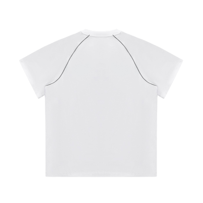 BVO® FUSION LOGO STRIPED TEE [WHITE]