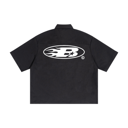 STAPLE LOGO© CARGO SHIRT [BLACK]
